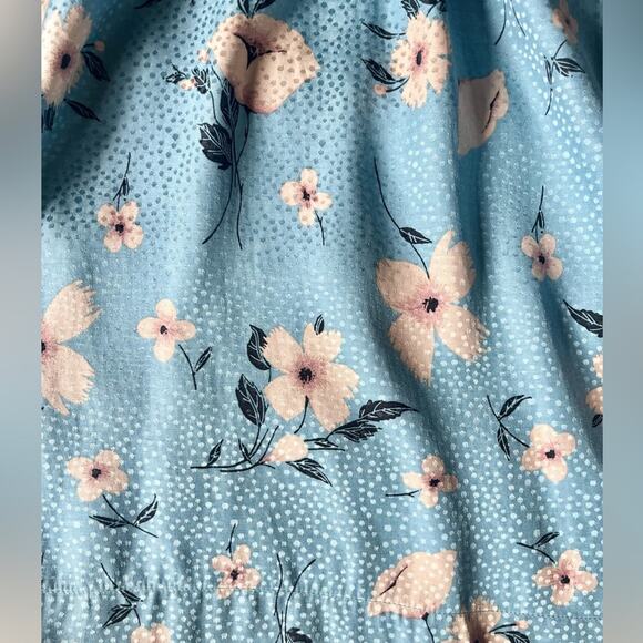 Rebecca Taylor Daniella Blue Floral Silk Dress size 10 - Picture 6 of 15